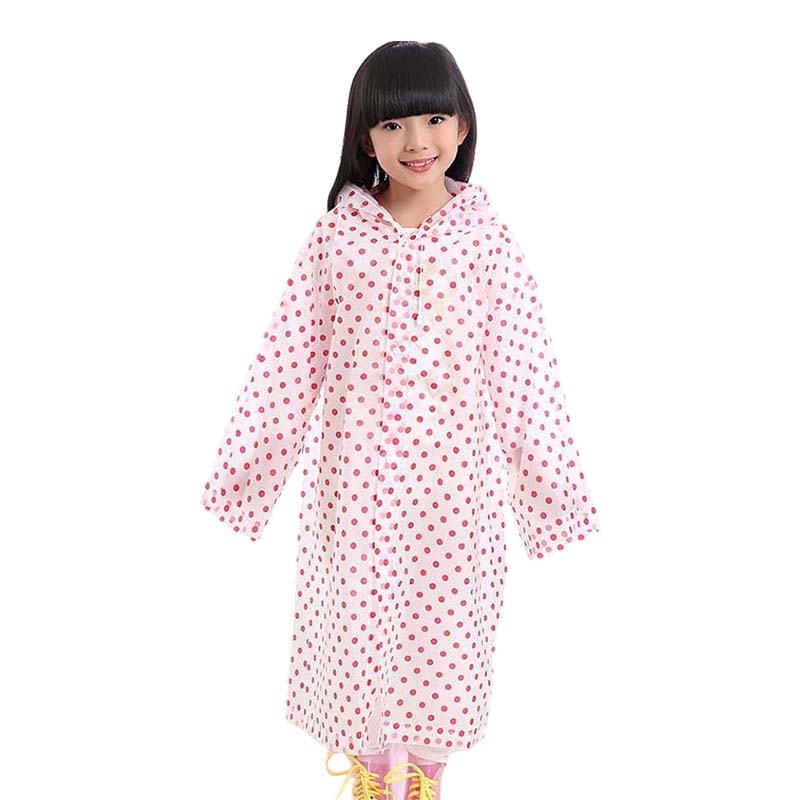 Kids Polka Dot Print Raincoat