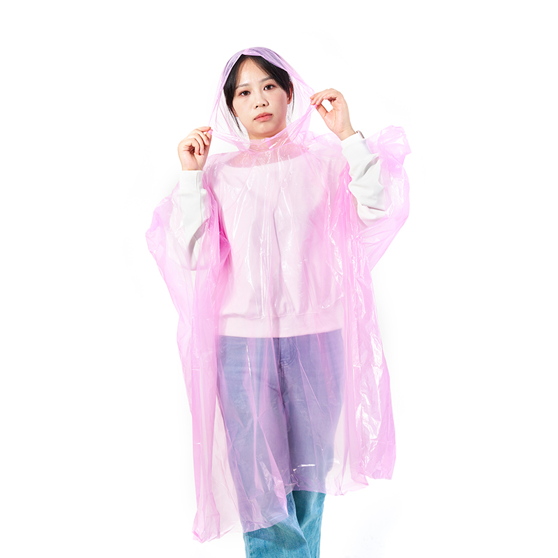 Disposable PE Rain Poncho
