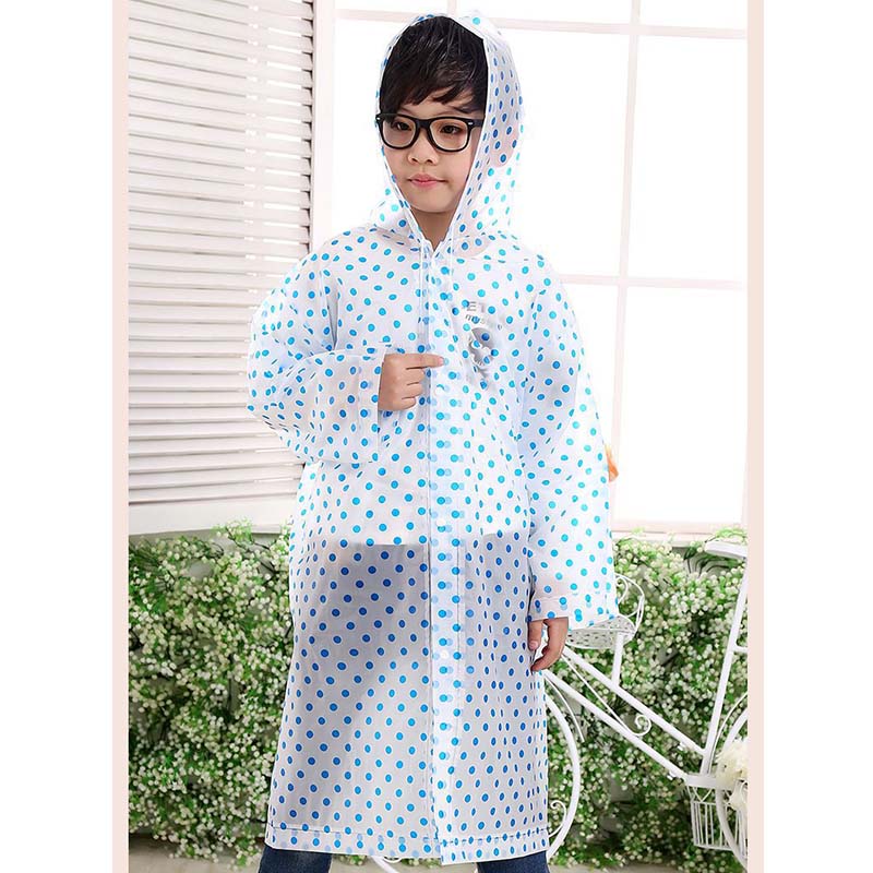Kids Polka Dot Print Raincoat