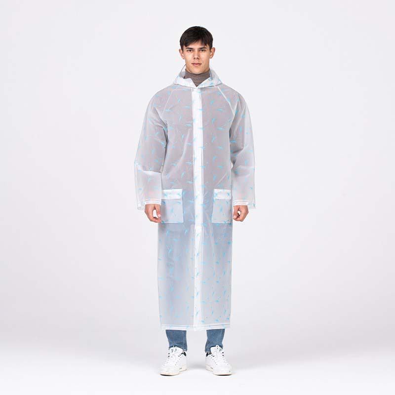 Thickened Dandelion Print Raincoat