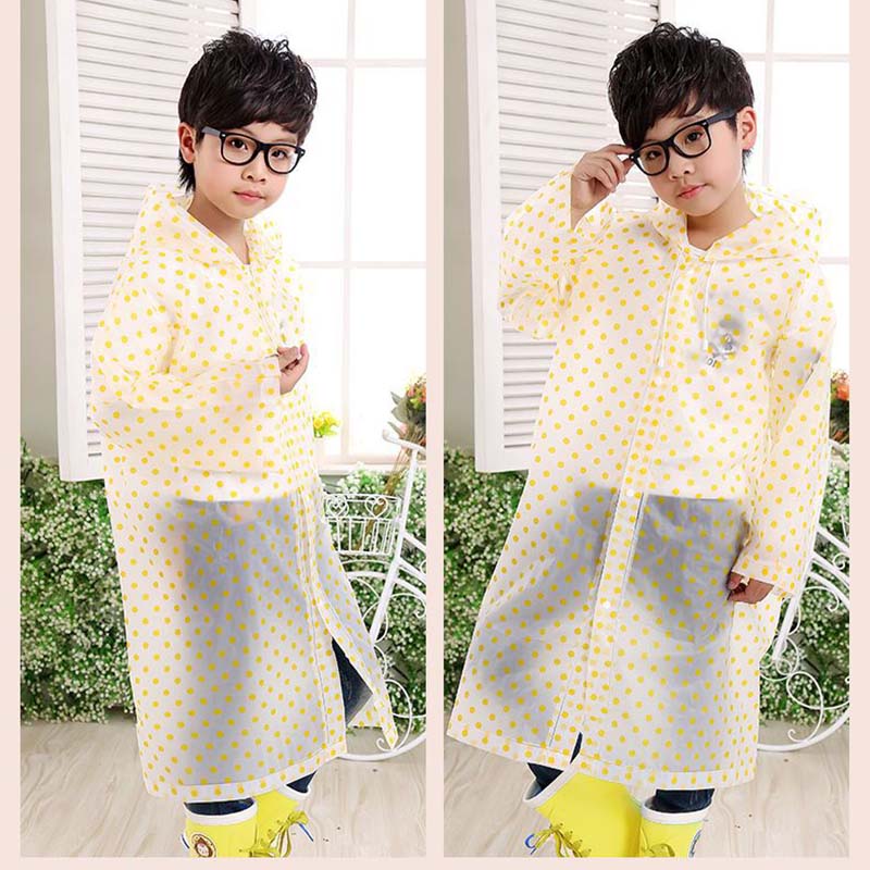 Kids Polka Dot Print Raincoat