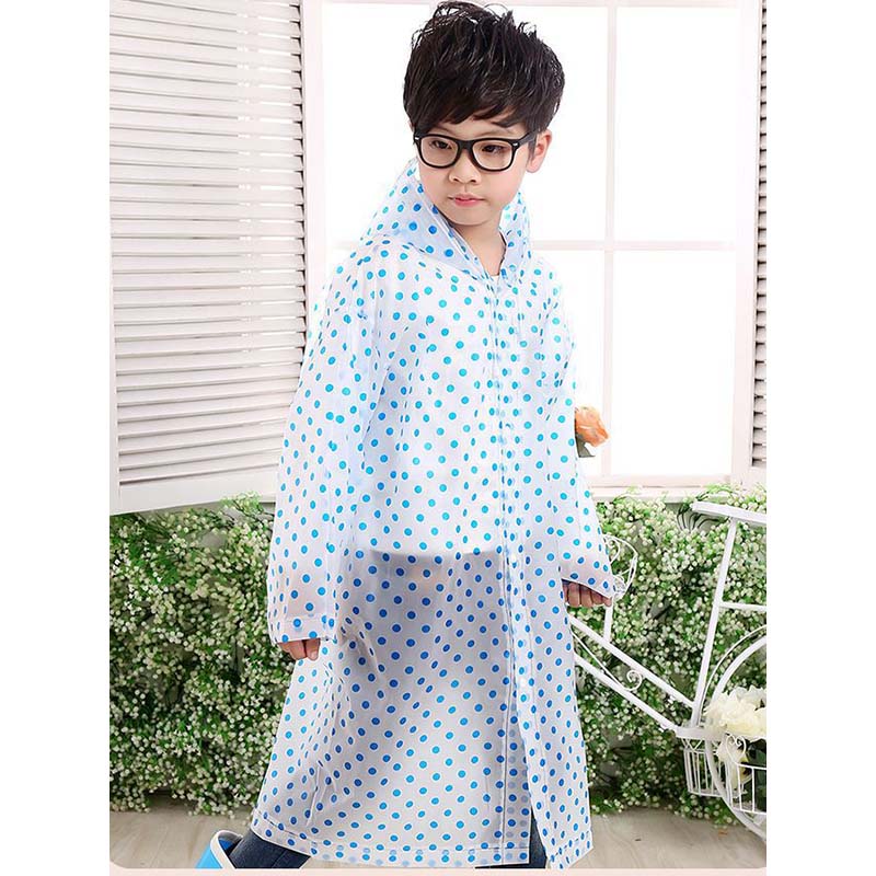 Kids Polka Dot Print Raincoat