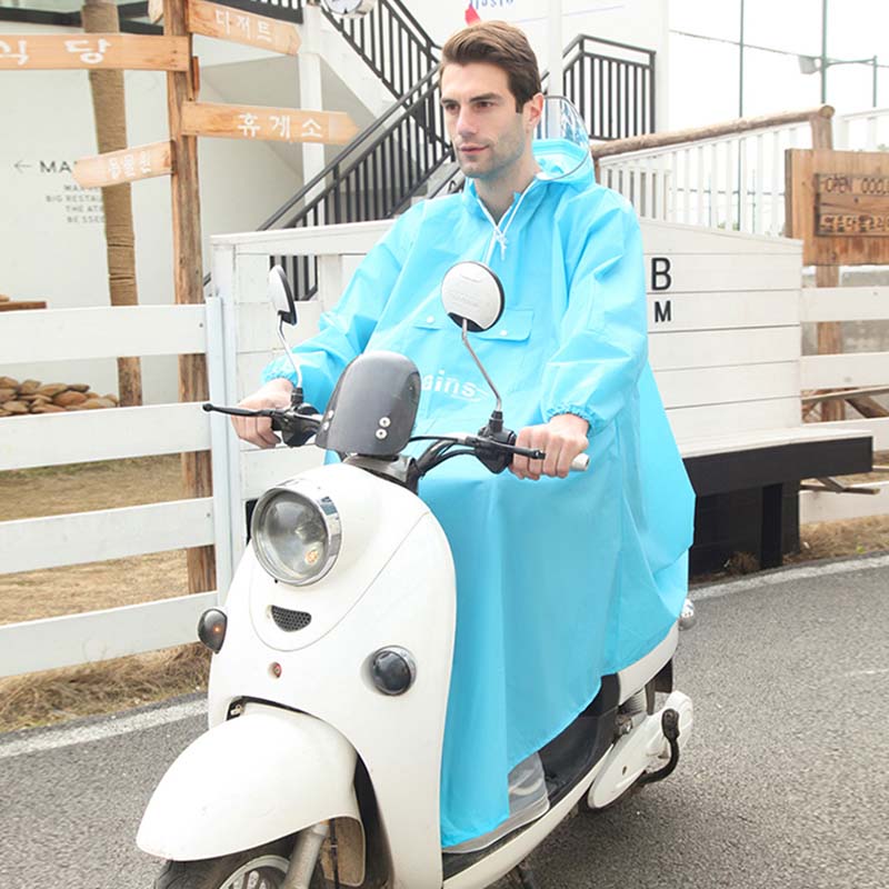 Waterproof Hooded Electric Scooter Rain Poncho