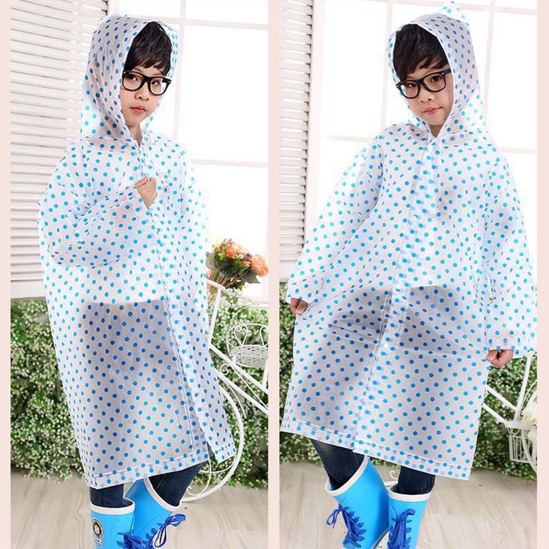 Kids Polka Dot Print Raincoat