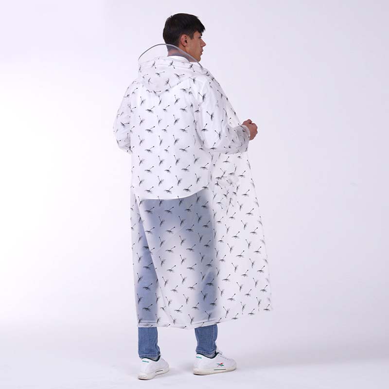 Thickened Dandelion Print Raincoat