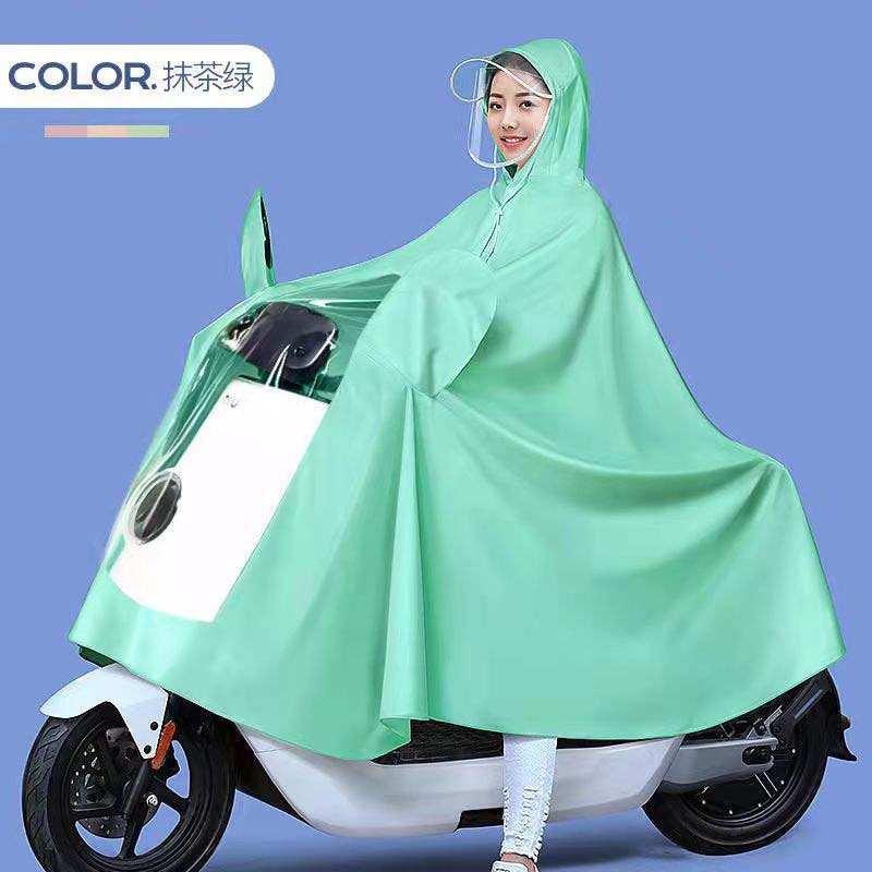 Thickened And Enlarged Electric Vehicle Raincoat