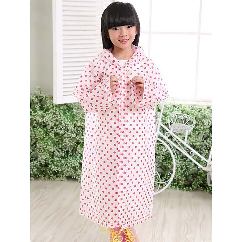 Kids Polka Dot Print Raincoat
