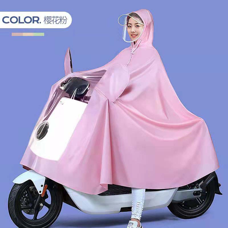 Thickened And Enlarged Electric Vehicle Raincoat