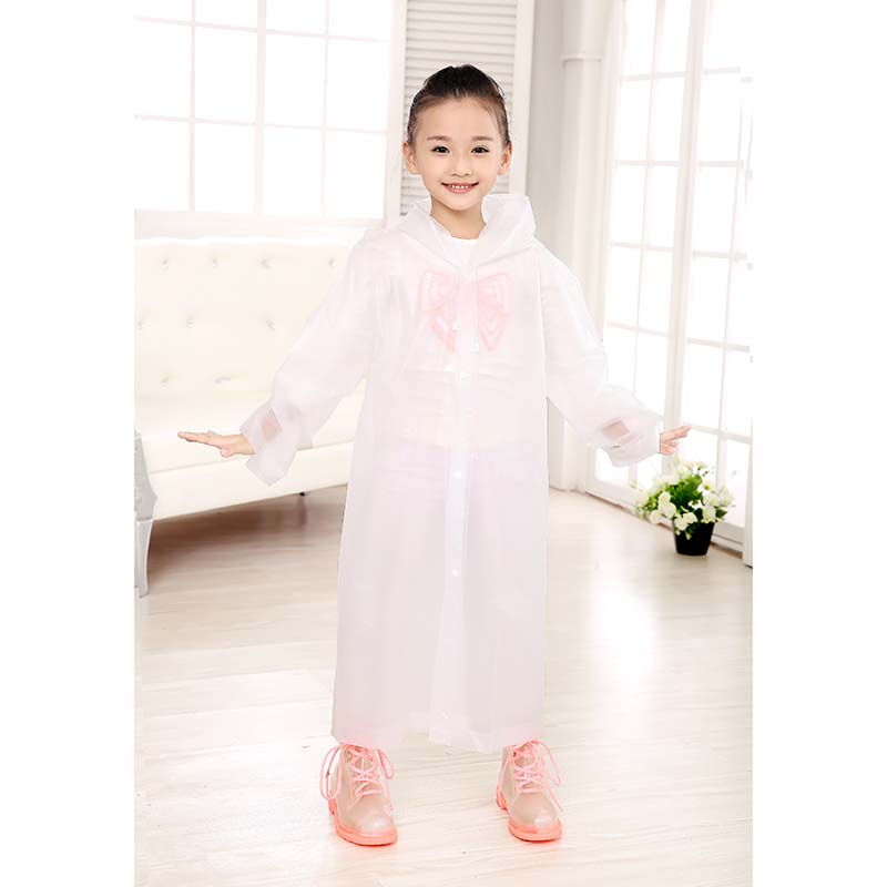 Kids Plain Lightweight Raincoat