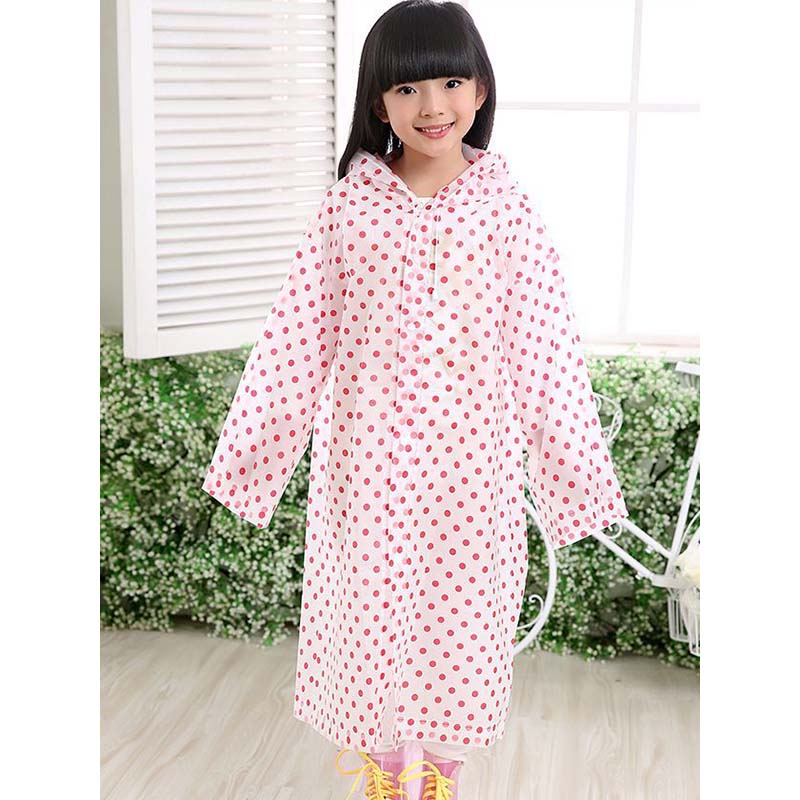 Kids Polka Dot Print Raincoat