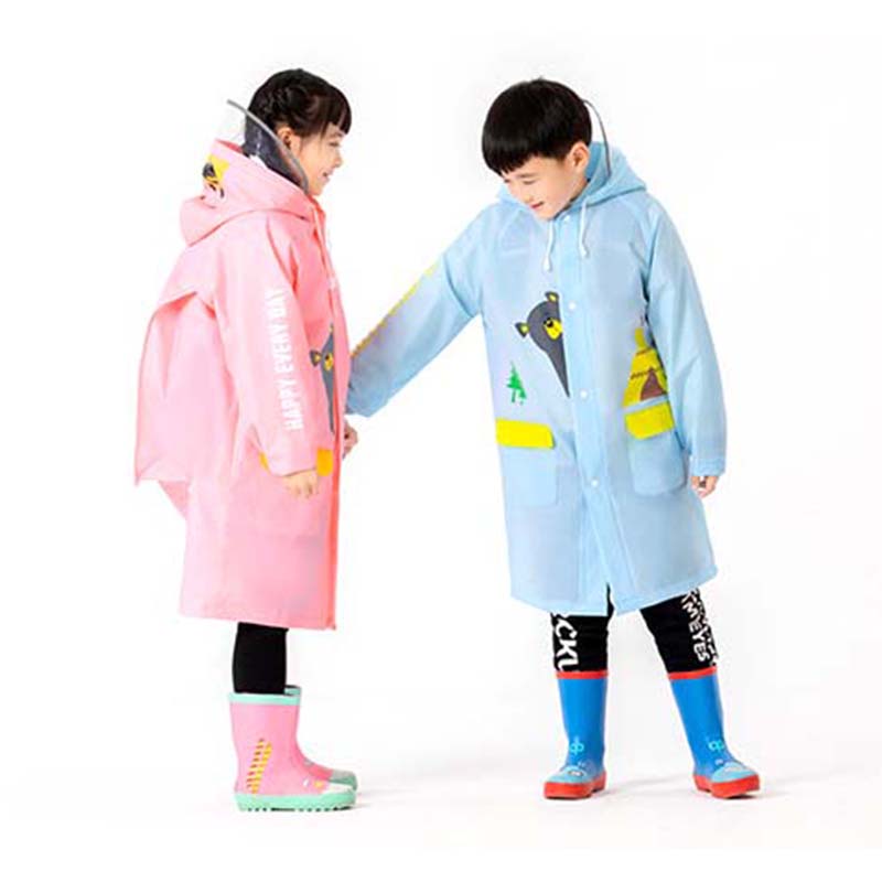 Kids Reflective Backpack Raincoat