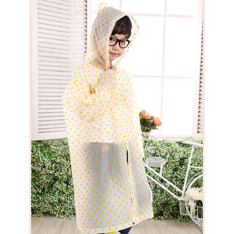 Kids Polka Dot Print Raincoat