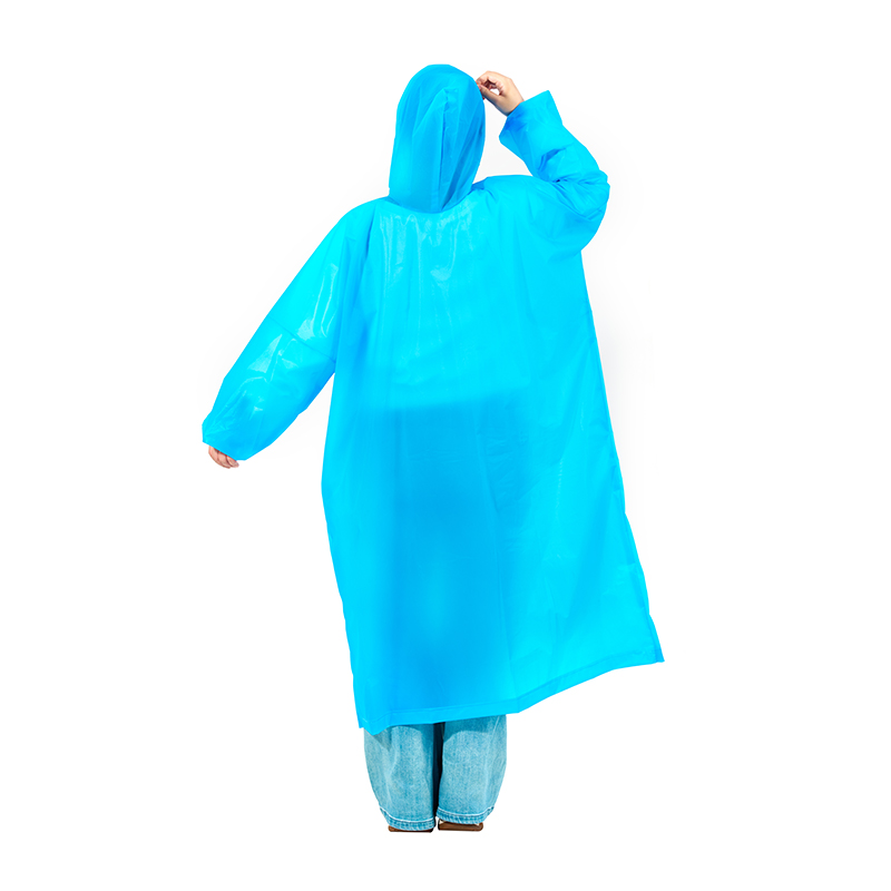 Lightweight Raincoat With Contrasting Sleeves