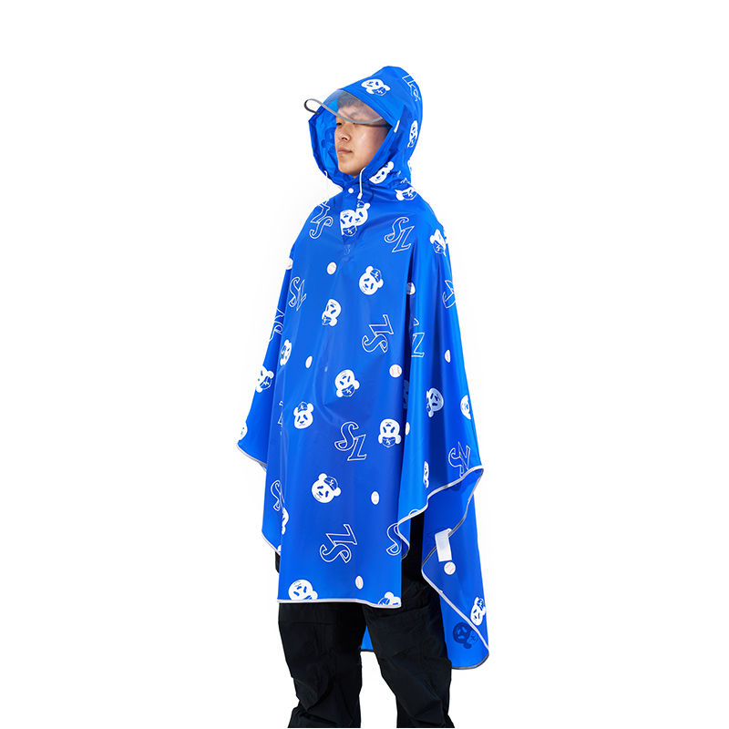 Thickened Full-Print Rain Poncho