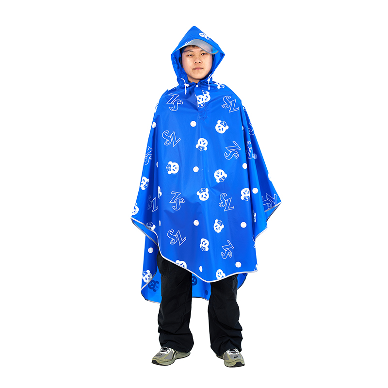 Thickened Full-Print Rain Poncho