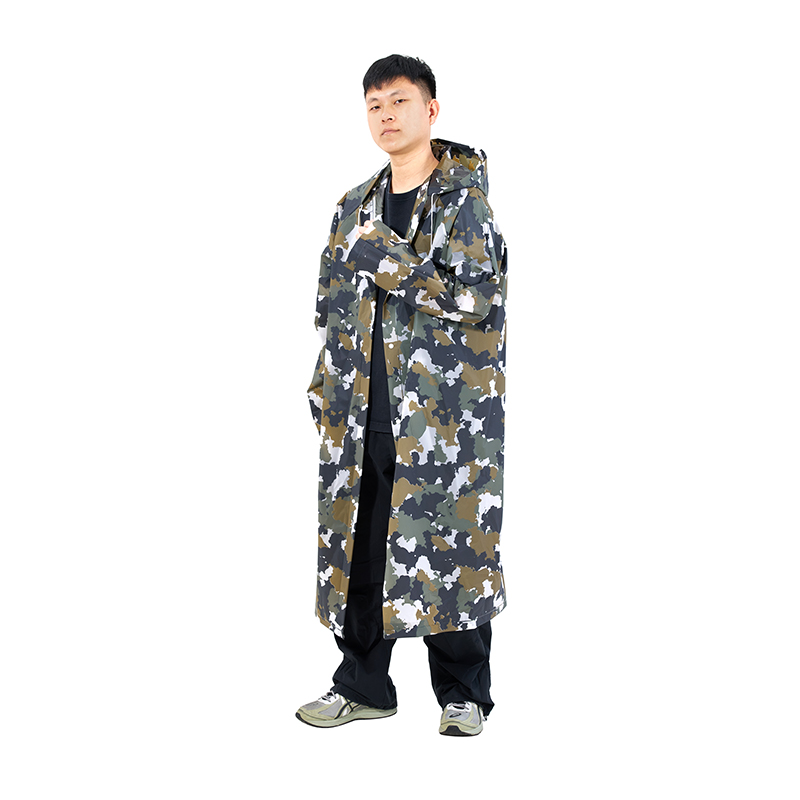 Thickened Front-Opening Raincoat