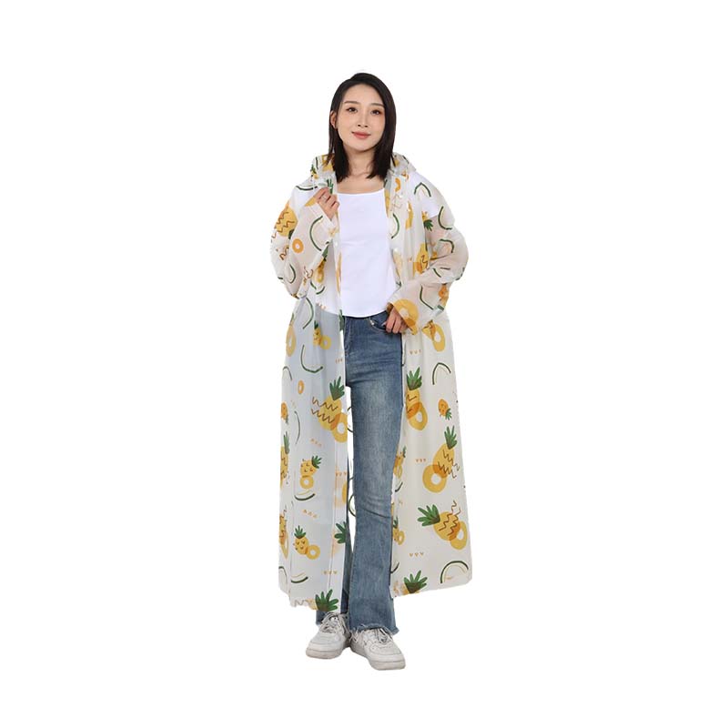 EVA Full-Print Long Raincoat