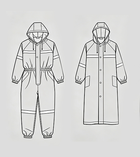 Kids Reflective Backpack Raincoat